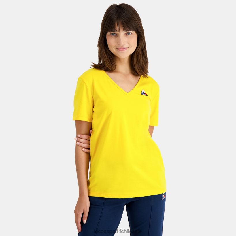 mujer camiseta amarilla T24B2594 Le Coq Sportif ropa