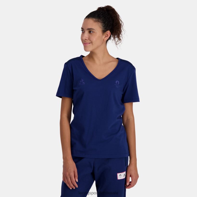mujer camiseta azul T24B2342 Le Coq Sportif ropa