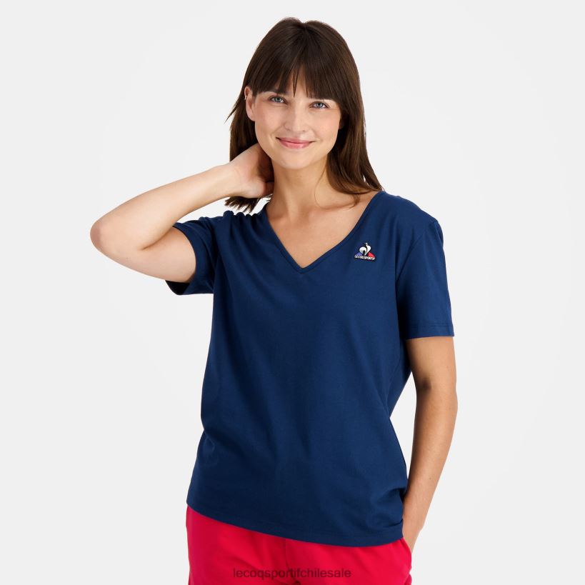 mujer camiseta azul T24B2358 Le Coq Sportif ropa