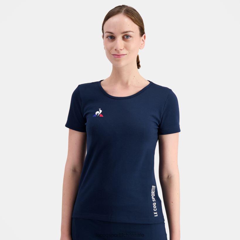 mujer camiseta azul T24B2609 Le Coq Sportif ropa
