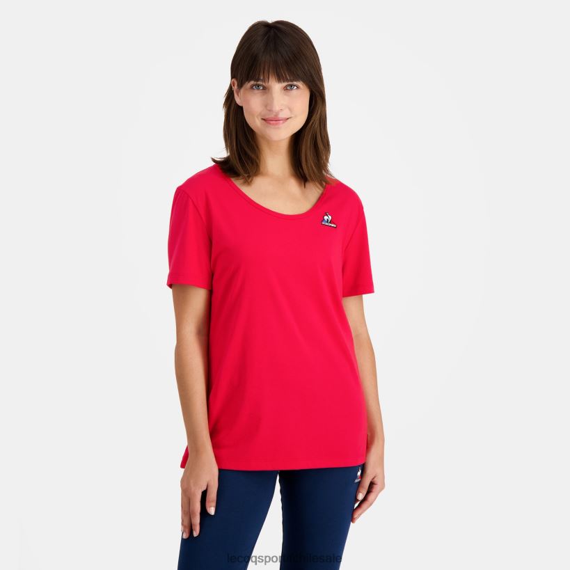 mujer camiseta roja T24B2596 Le Coq Sportif ropa