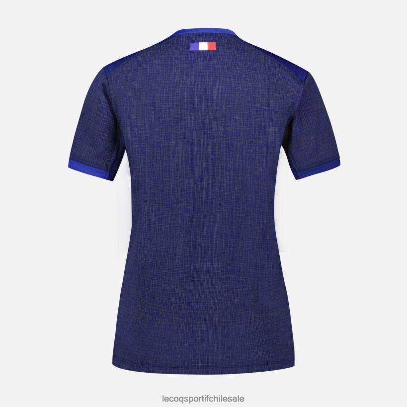 mujer réplica camiseta xv de france - copa del mundo de rugby 2023 azul T24B2349 Le Coq Sportif ropa