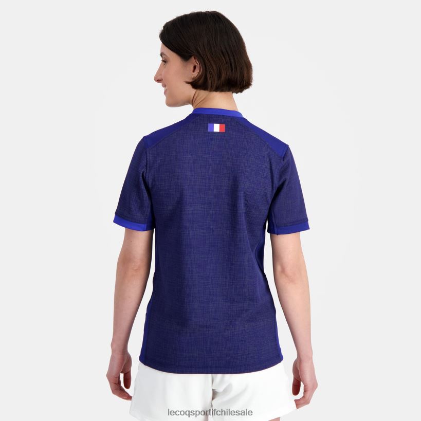 mujer réplica camiseta xv de france - copa del mundo de rugby 2023 azul T24B2349 Le Coq Sportif ropa