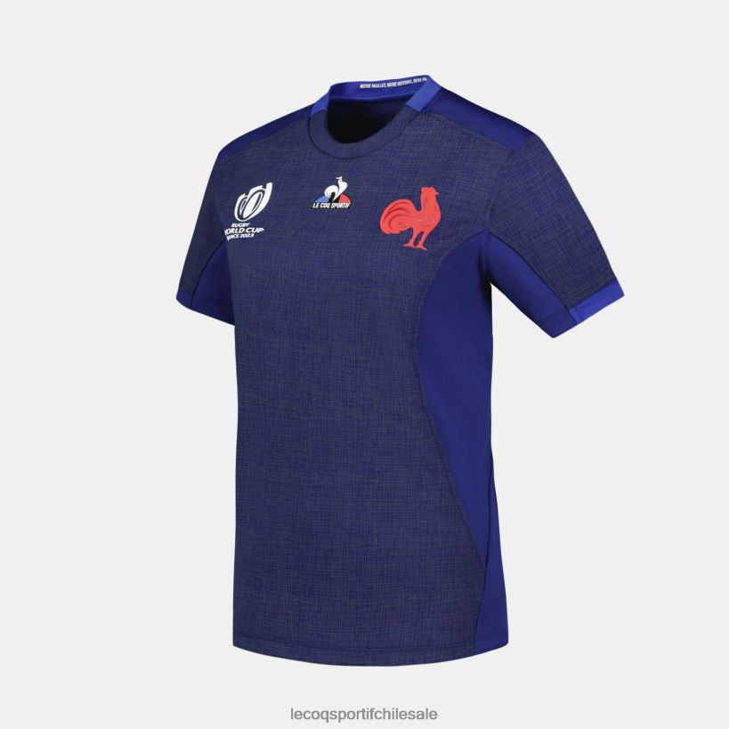 mujer réplica camiseta xv de france - copa del mundo de rugby 2023 azul T24B2349 Le Coq Sportif ropa