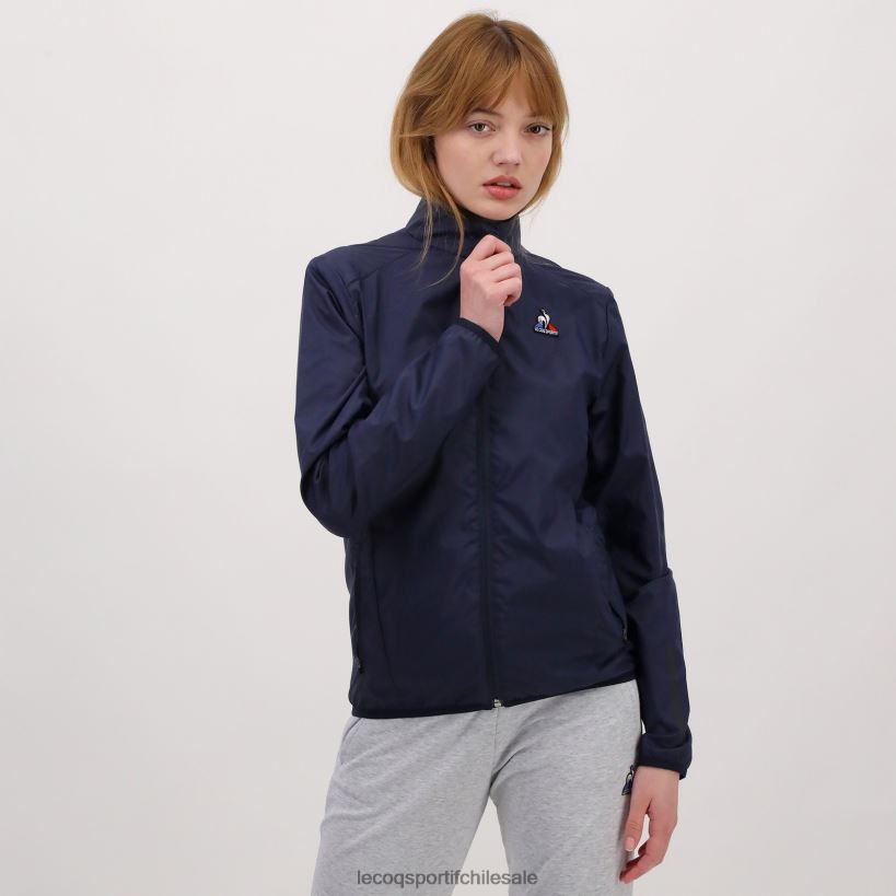 mujer cortavientos azul T24B2603 Le Coq Sportif ropa T24B2603 Le Coq Sportif Chile calidad excepcional Le Coq Sportif chaquetas combina lo clasico con estilo