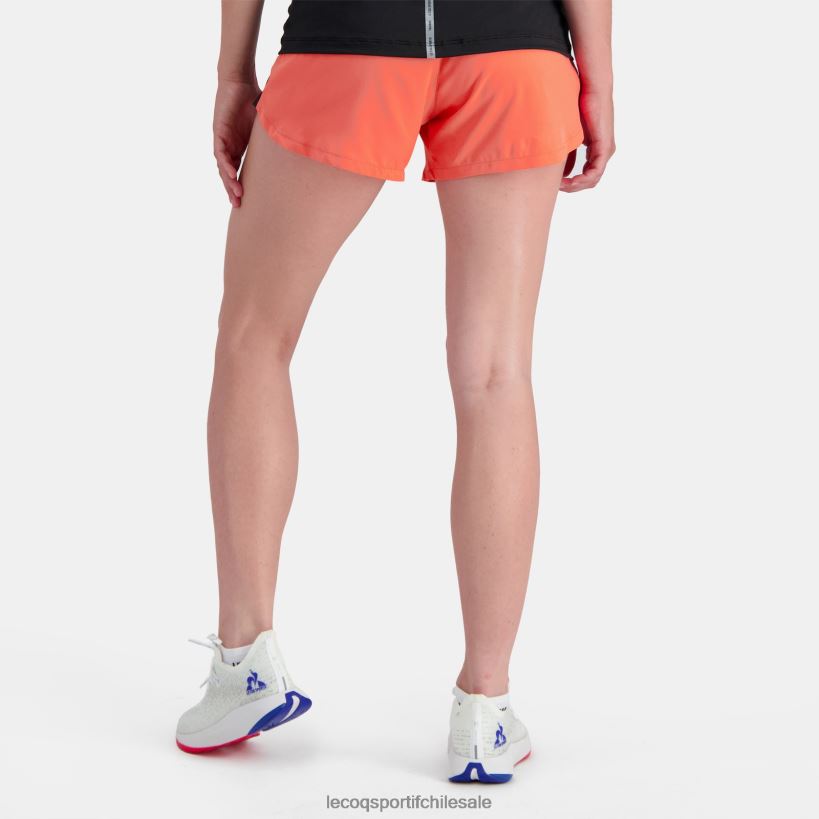 mujer pantalones cortos naranja T24B2333 Le Coq Sportif ropa