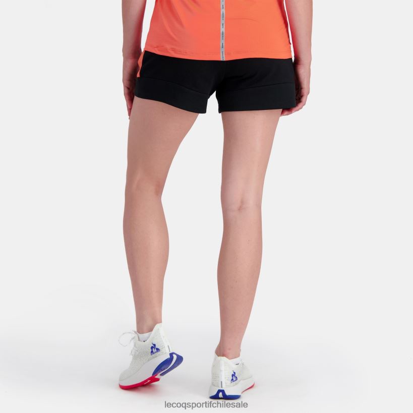 mujer pantalones cortos negros T24B2332 Le Coq Sportif ropa