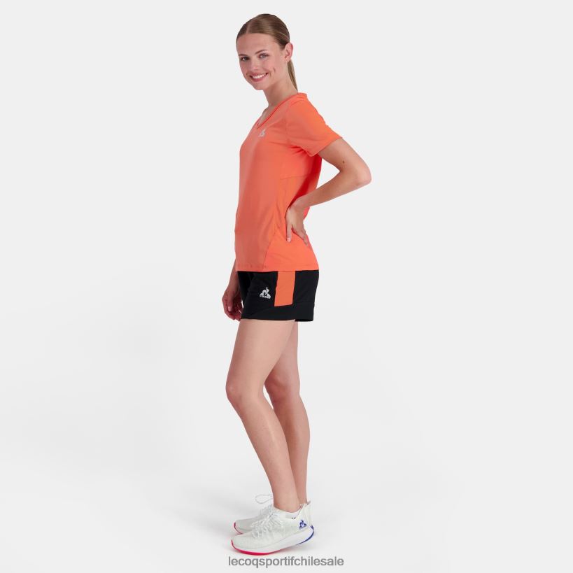 mujer pantalones cortos negros T24B2332 Le Coq Sportif ropa