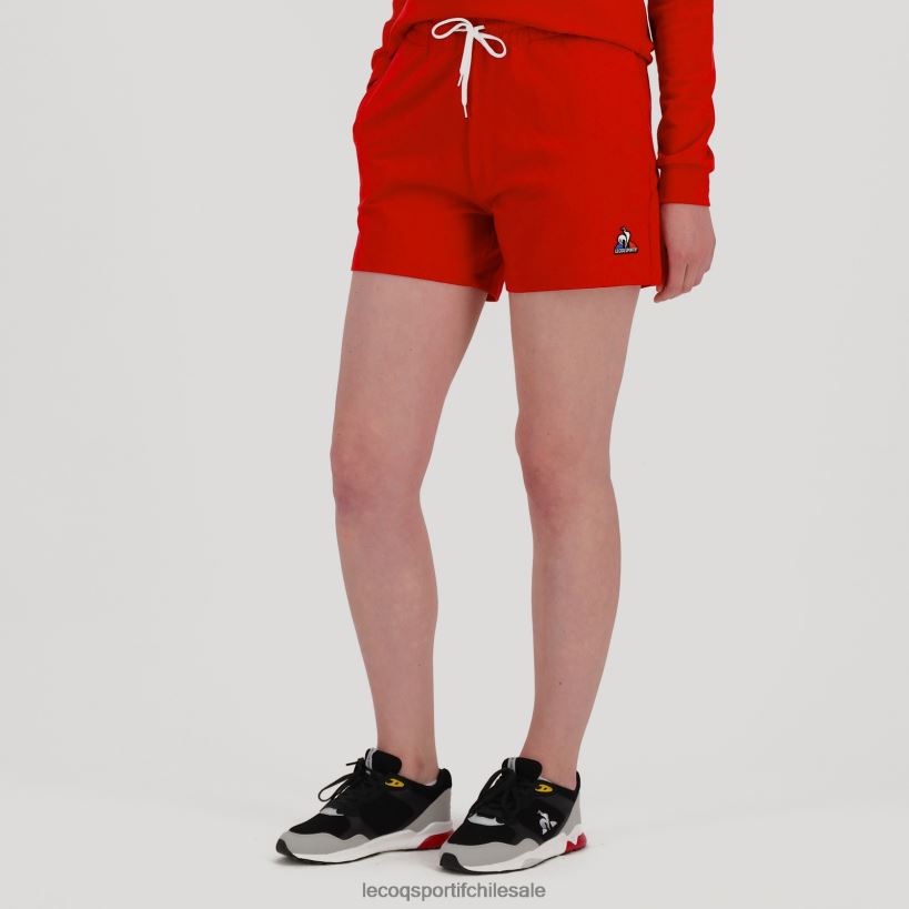 mujer pantalones cortos rojos T24B2611 Le Coq Sportif ropa