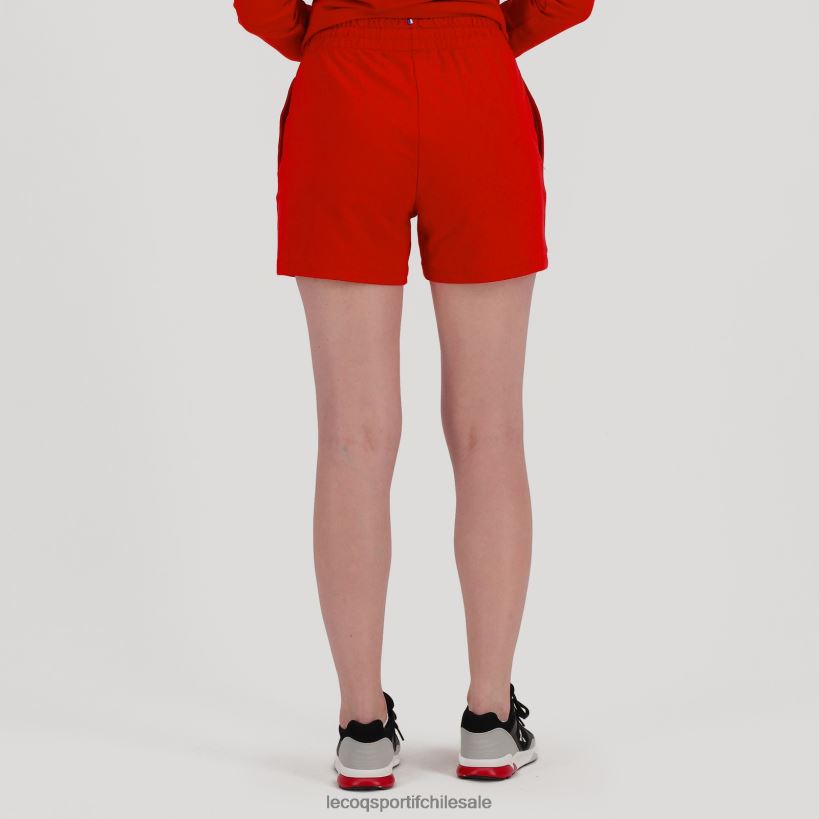 mujer pantalones cortos rojos T24B2611 Le Coq Sportif ropa