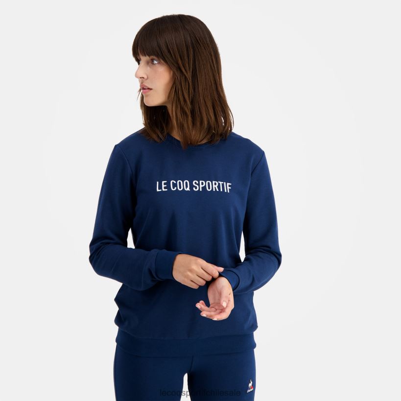 mujer sudadera azul T24B2597 Le Coq Sportif ropa