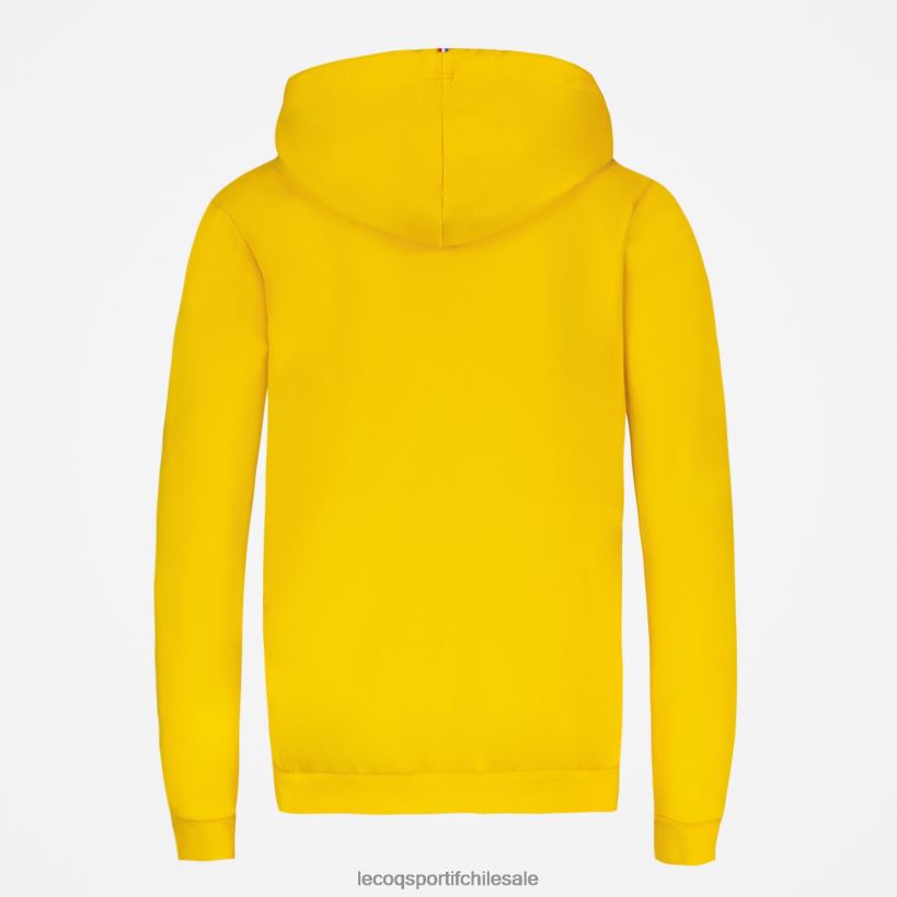 mujer sudadera con capucha amarilla T24B2598 Le Coq Sportif ropa