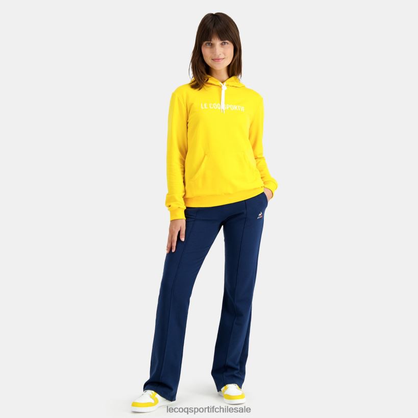 mujer sudadera con capucha amarilla T24B2598 Le Coq Sportif ropa