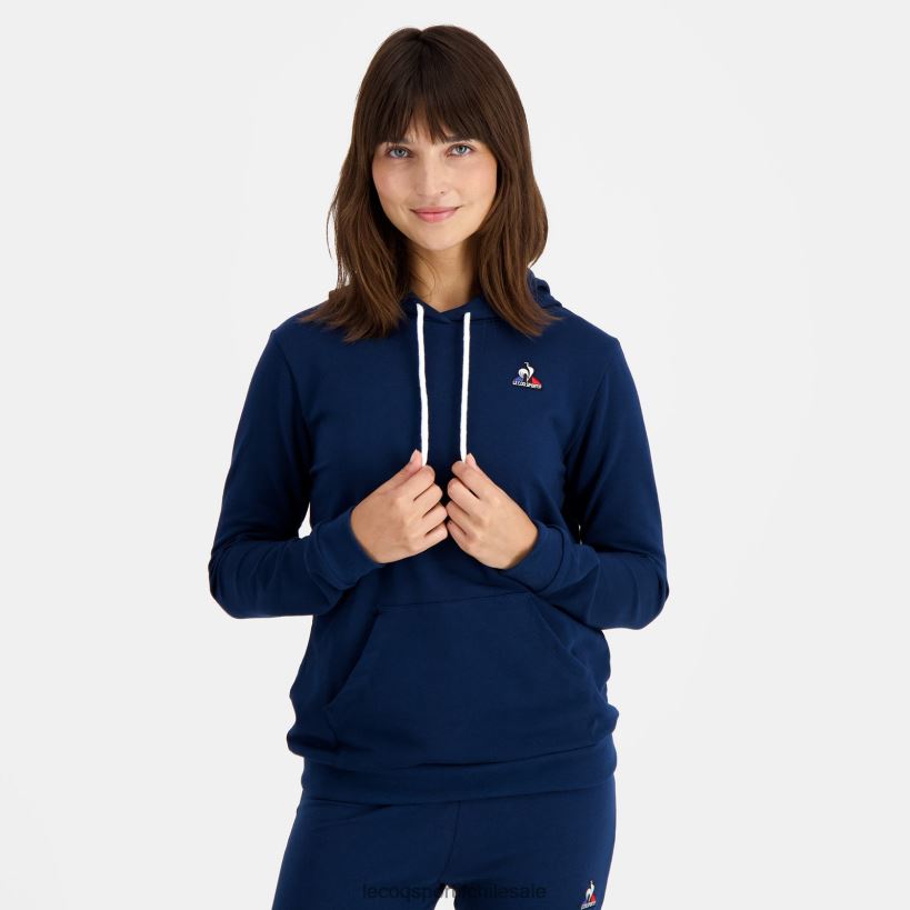 mujer sudadera con capucha azul T24B2317 Le Coq Sportif ropa