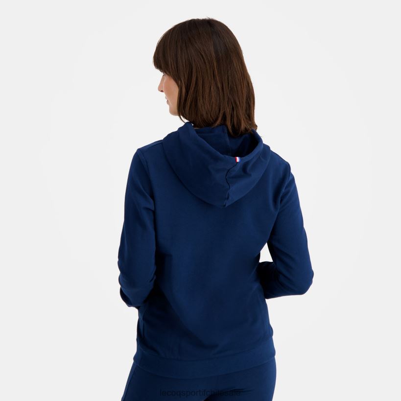 mujer sudadera con capucha azul T24B2317 Le Coq Sportif ropa