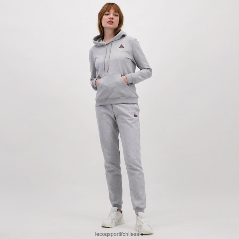 mujer sudadera con capucha gris T24B2320 Le Coq Sportif ropa