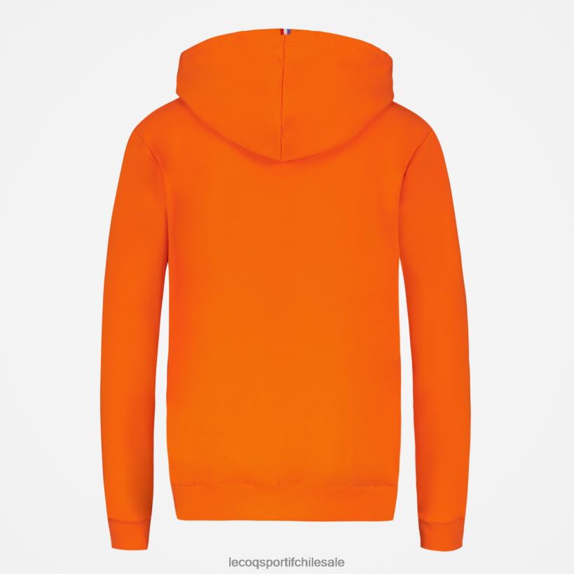 mujer sudadera con capucha naranja T24B2592 Le Coq Sportif ropa