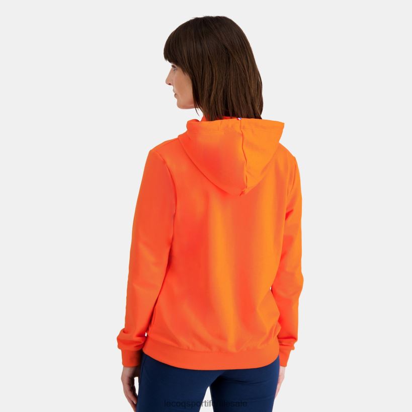 mujer sudadera con capucha naranja T24B2592 Le Coq Sportif ropa