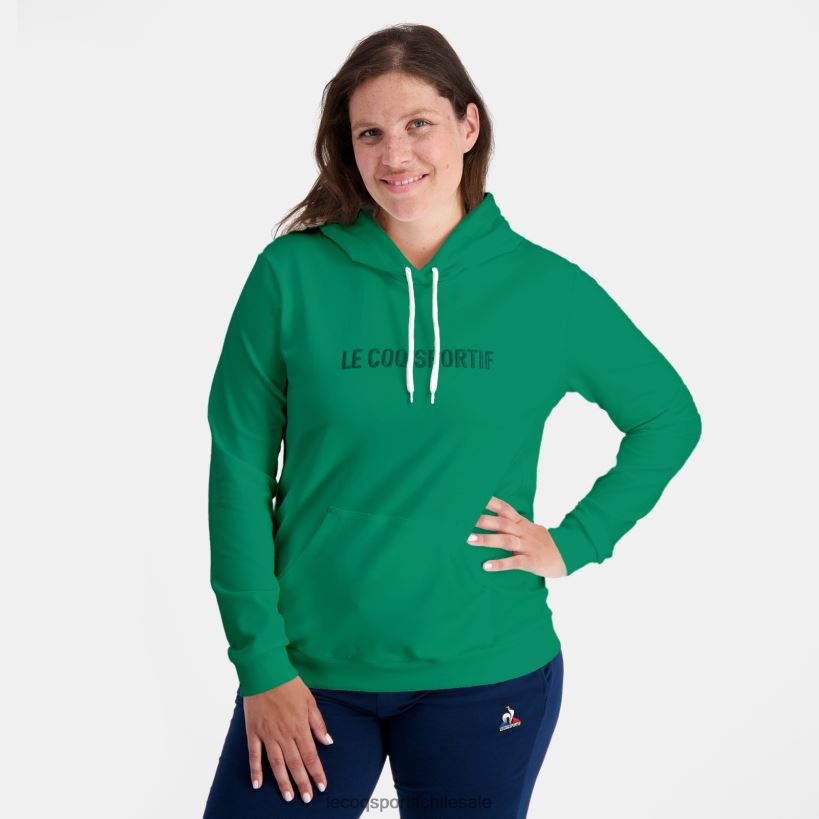 mujer sudadera con capucha verde T24B2310 Le Coq Sportif ropa