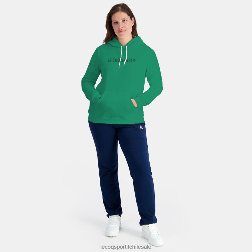 mujer sudadera con capucha verde T24B2310 Le Coq Sportif ropa