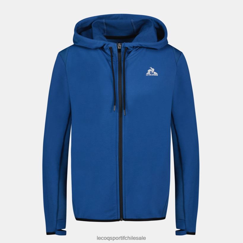 mujer sudadera con capucha y cremallera azul T24B2315 Le Coq Sportif ropa