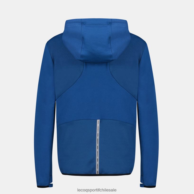 mujer sudadera con capucha y cremallera azul T24B2315 Le Coq Sportif ropa