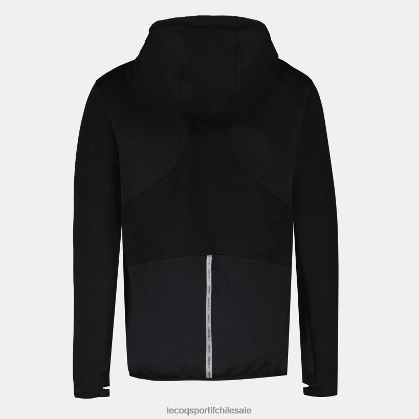 mujer sudadera con capucha y cremallera negra T24B2316 Le Coq Sportif ropa