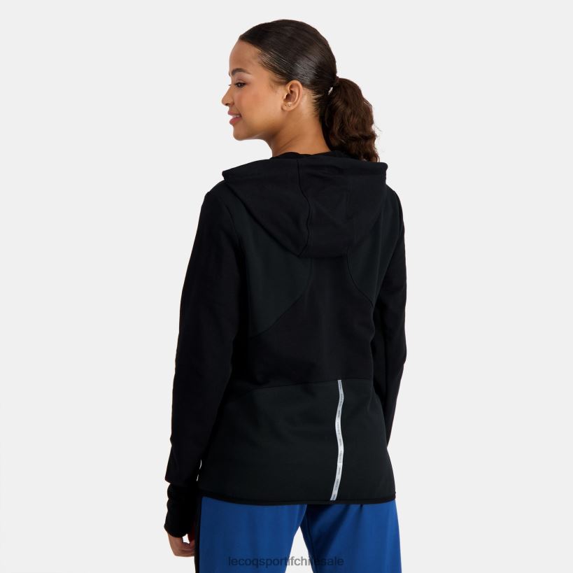 mujer sudadera con capucha y cremallera negra T24B2316 Le Coq Sportif ropa