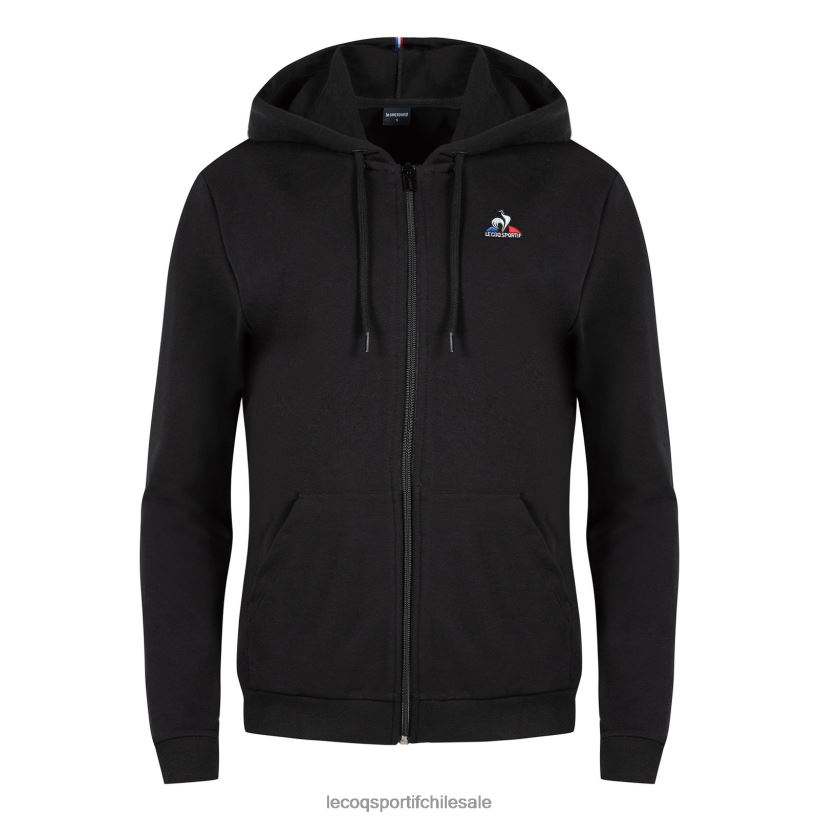 mujer sudadera con capucha y cremallera negra T24B2319 Le Coq Sportif ropa