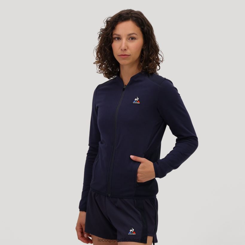 mujer sudadera con cremallera azul T24B2607 Le Coq Sportif ropa