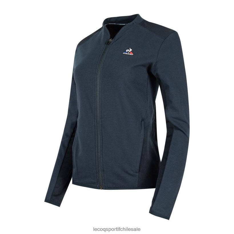 mujer sudadera con cremallera azul T24B2607 Le Coq Sportif ropa