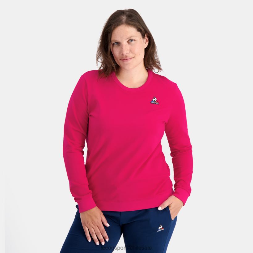 mujer sudadera roja T24B2313 Le Coq Sportif ropa