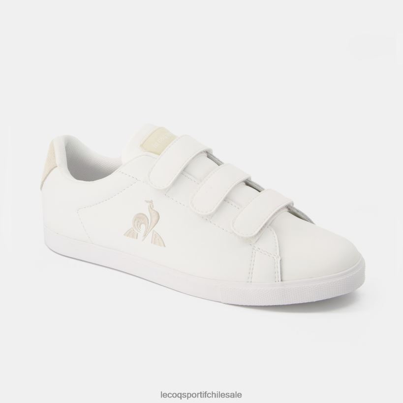 mujer zapato elsa velcros premium blanco T24B2371 Le Coq Sportif zapatos