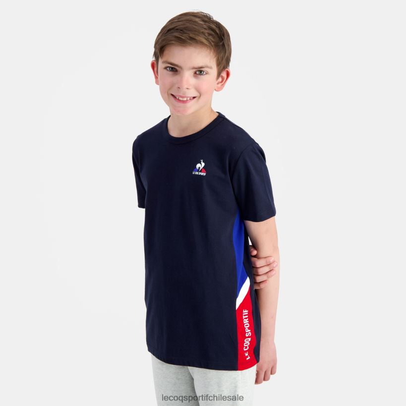 niños camiseta azul T24B2385 Le Coq Sportif ropa