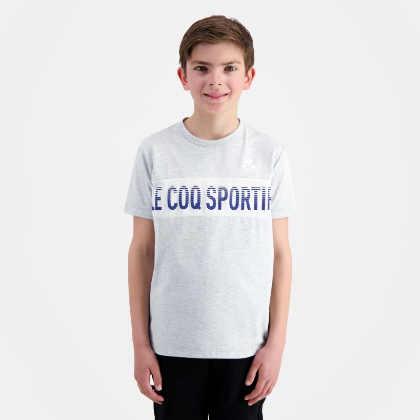 niños camiseta gris T24B2378 Le Coq Sportif ropa