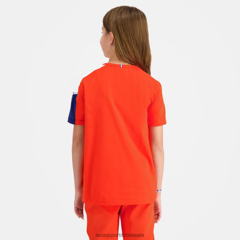 niños camiseta naranja T24B2650 Le Coq Sportif ropa