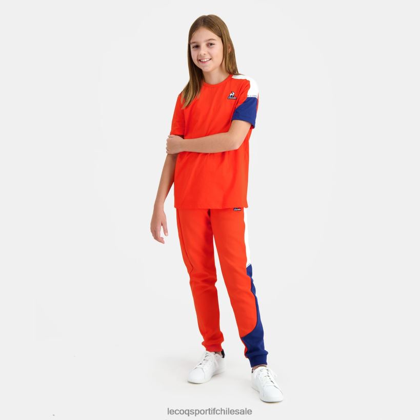niños camiseta naranja T24B2650 Le Coq Sportif ropa
