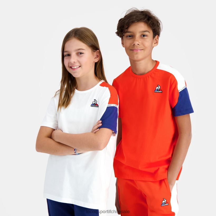 niños camiseta naranja T24B2650 Le Coq Sportif ropa