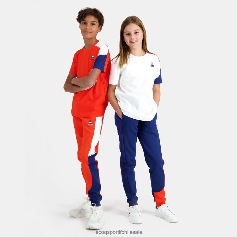 niños camiseta naranja T24B2650 Le Coq Sportif ropa