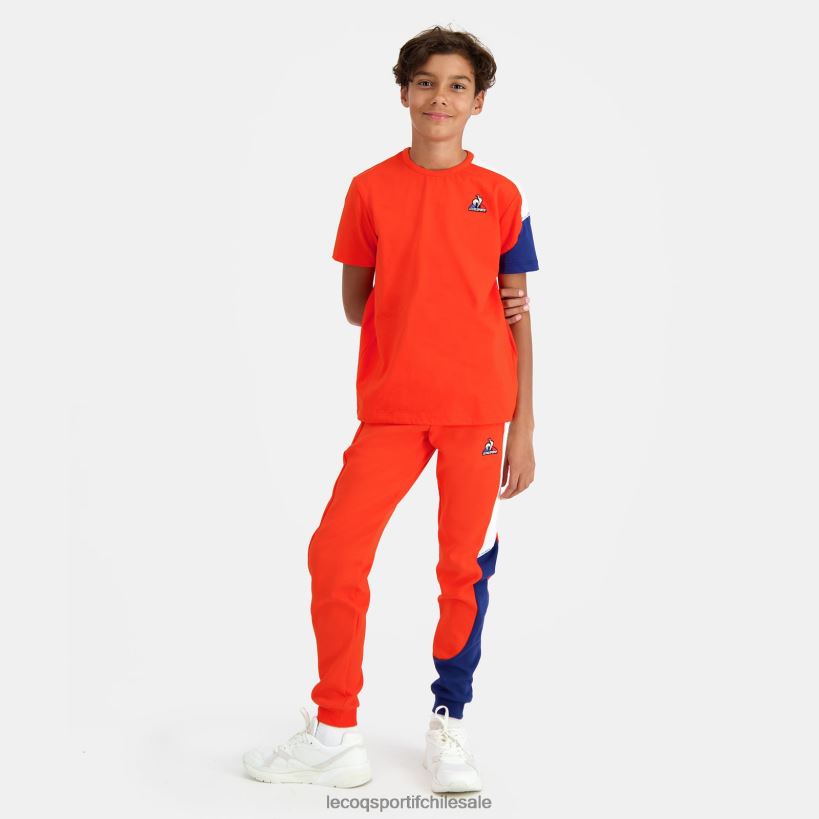 niños camiseta naranja T24B2650 Le Coq Sportif ropa