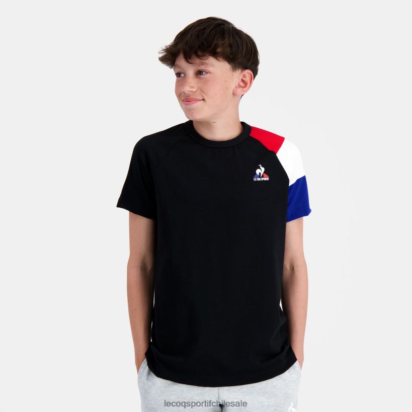 niños camiseta negra T24B2377 Le Coq Sportif ropa