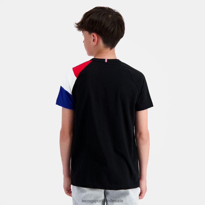 niños camiseta negra T24B2377 Le Coq Sportif ropa