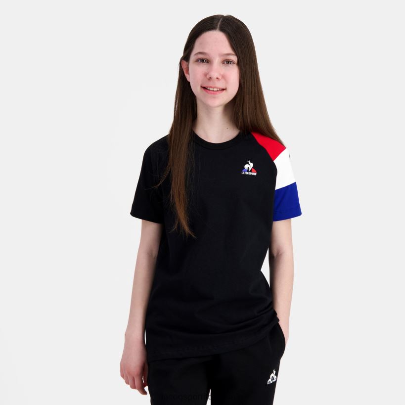 niños camiseta negra T24B2377 Le Coq Sportif ropa