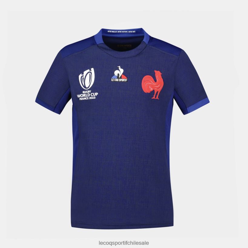 niños réplica camiseta xv de france - copa del mundo de rugby 2023 azul T24B2694 Le Coq Sportif ropa