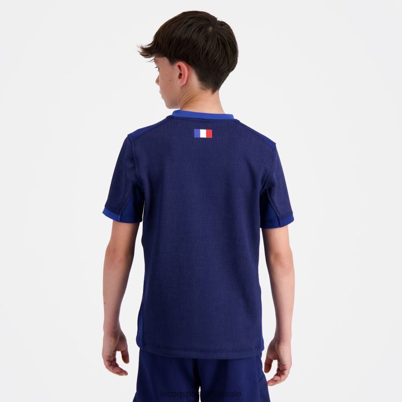 niños réplica camiseta xv de france - copa del mundo de rugby 2023 azul T24B2694 Le Coq Sportif ropa