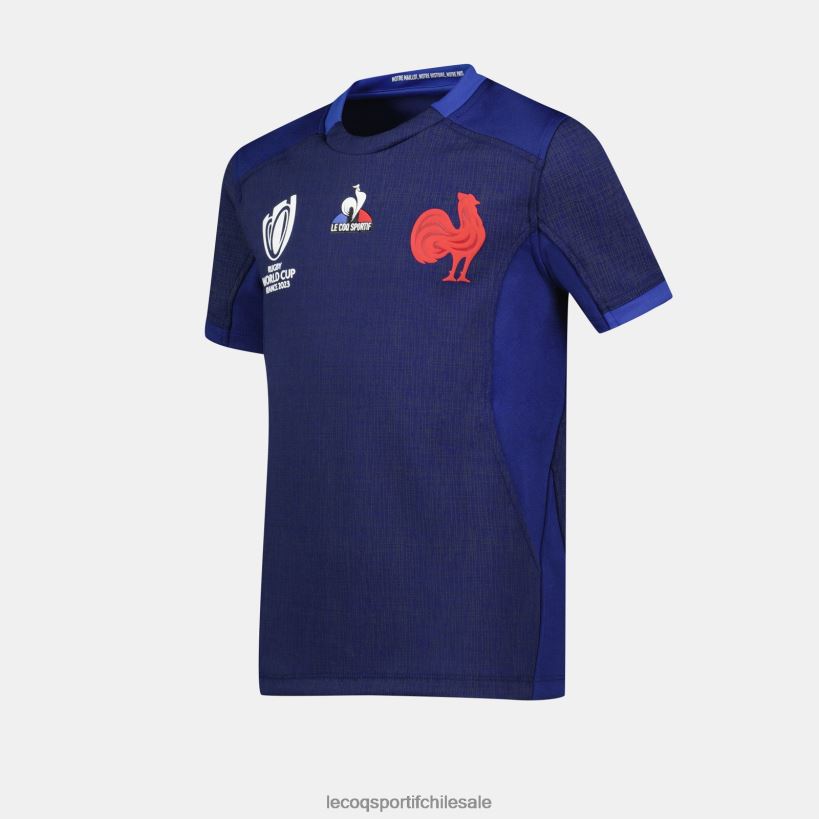 niños réplica camiseta xv de france - copa del mundo de rugby 2023 azul T24B2694 Le Coq Sportif ropa