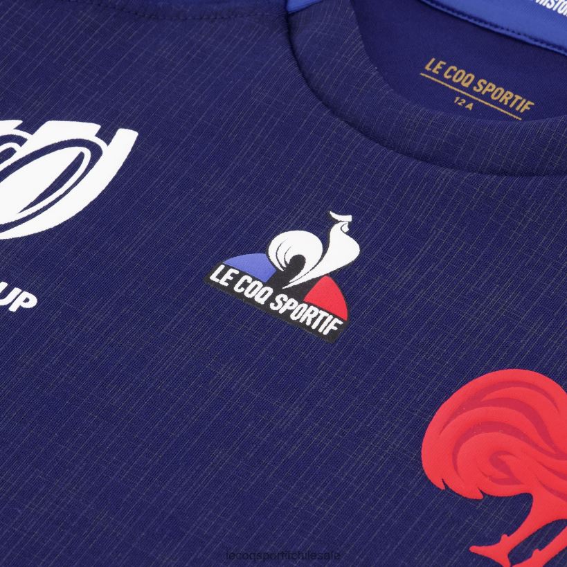niños réplica camiseta xv de france - copa del mundo de rugby 2023 azul T24B2694 Le Coq Sportif ropa