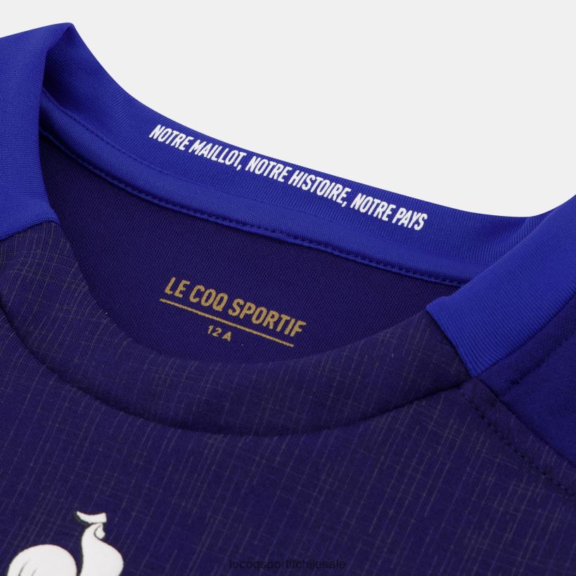 niños réplica camiseta xv de france - copa del mundo de rugby 2023 azul T24B2694 Le Coq Sportif ropa
