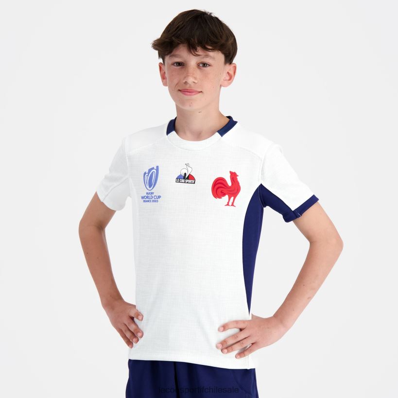 niños réplica camiseta xv de france - copa del mundo de rugby 2023 blanco T24B2695 Le Coq Sportif ropa