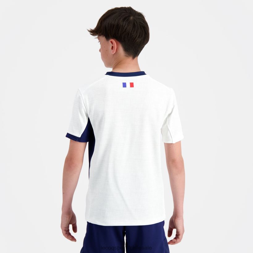 niños réplica camiseta xv de france - copa del mundo de rugby 2023 blanco T24B2695 Le Coq Sportif ropa